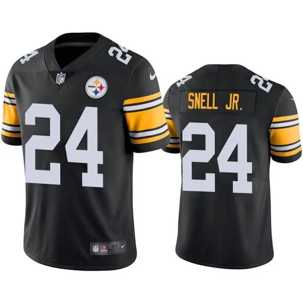 Men Pittsburgh Steelers 24 Benny Snell Jr Nike Black Limited NFL Jersey